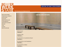 Tablet Screenshot of dieberaterwerkstatt.com